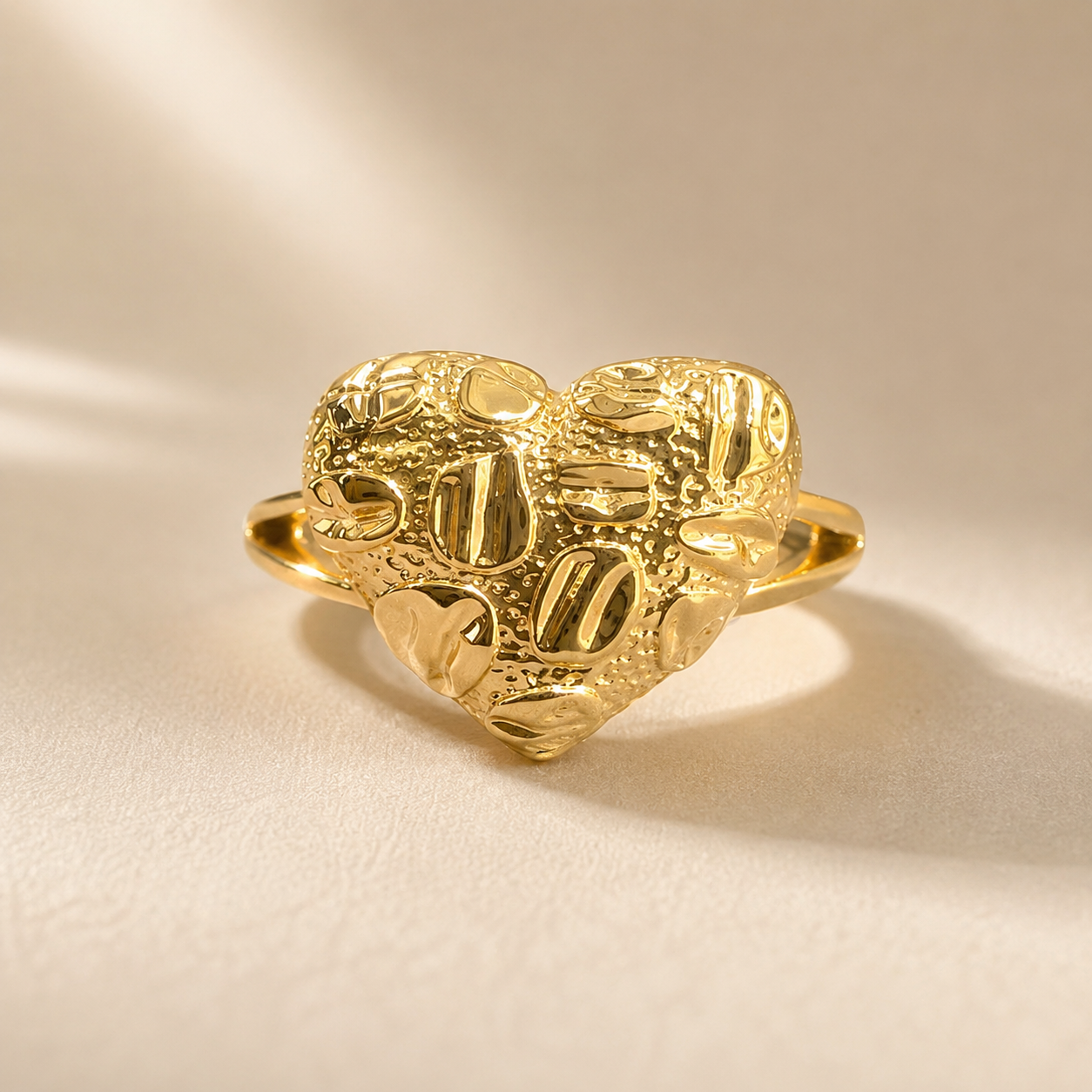 Gilded Heart Ring