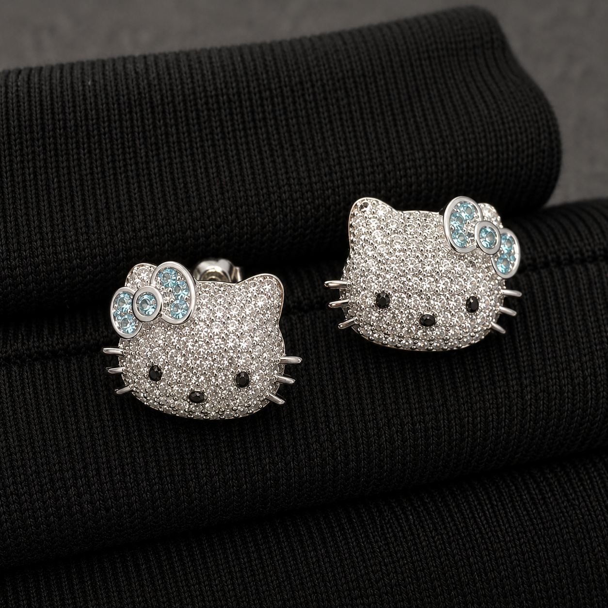 Frosted Kitty Studs