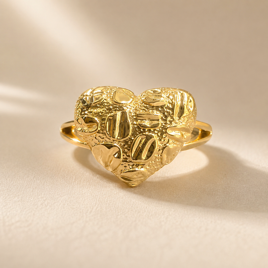 Gilded Heart Ring