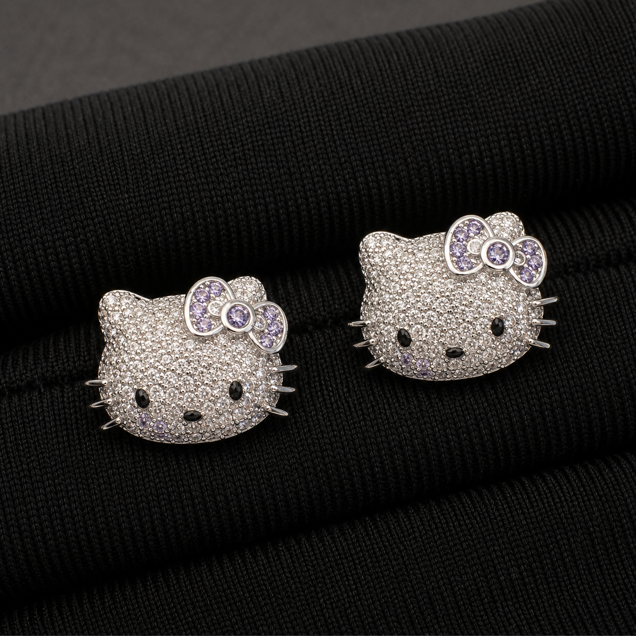 Frosted Kitty Studs