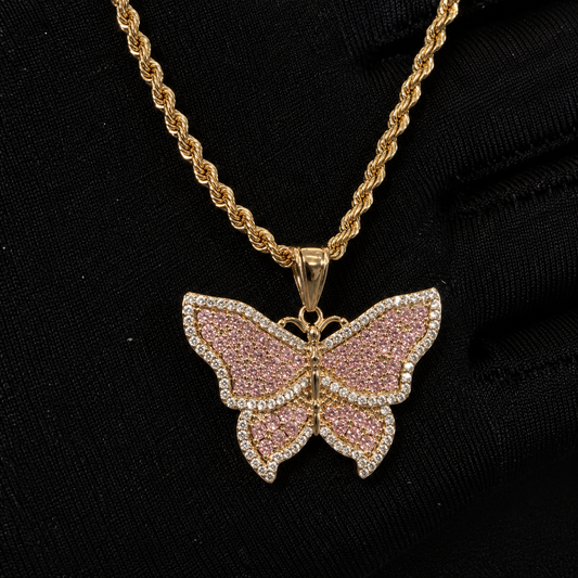 Blush Butterfly Necklace