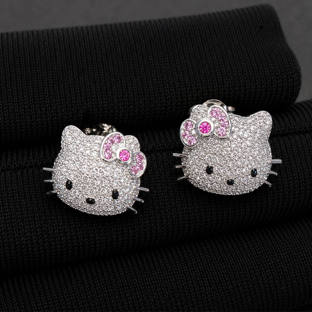 Frosted Kitty Studs