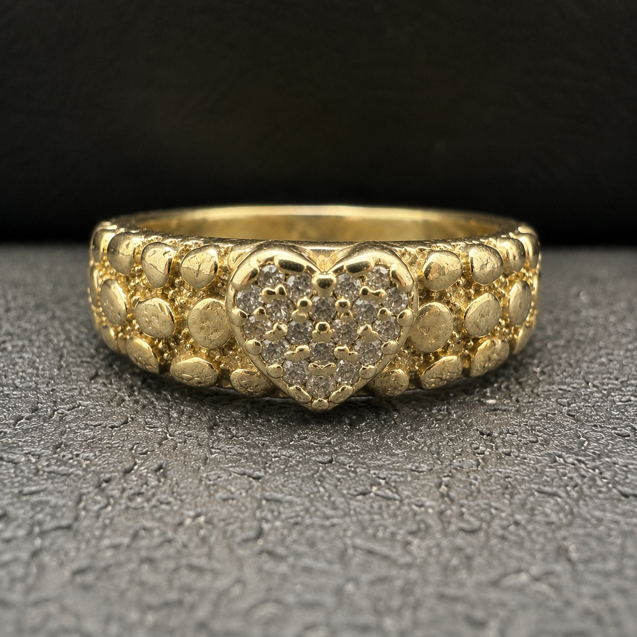 Golden Heart Ring
