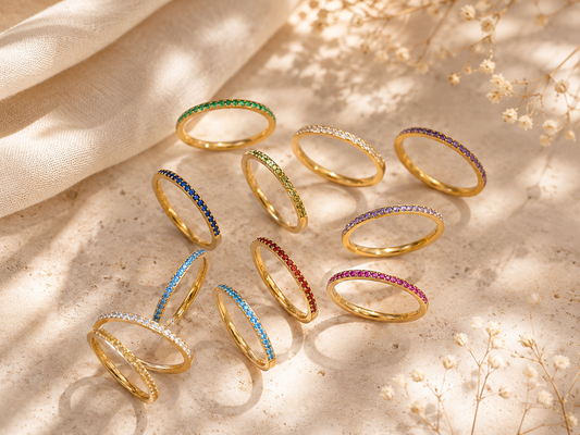 Rainbow Luxe Stacking Ring