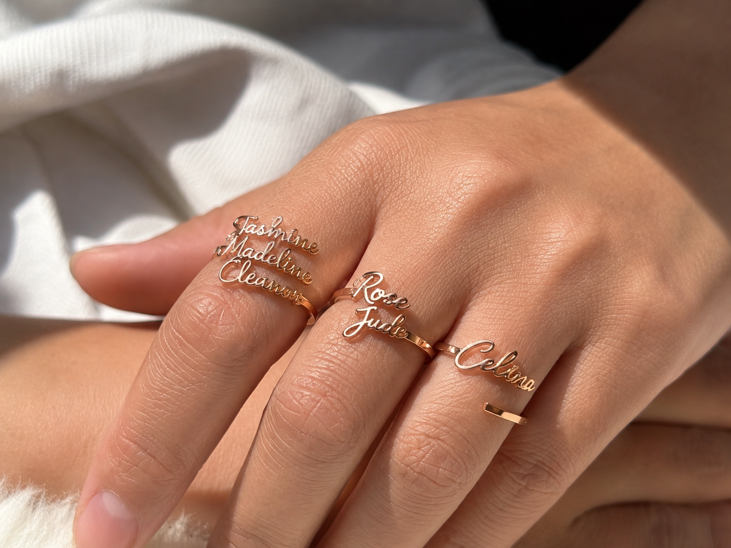 Whisper Script Name Ring