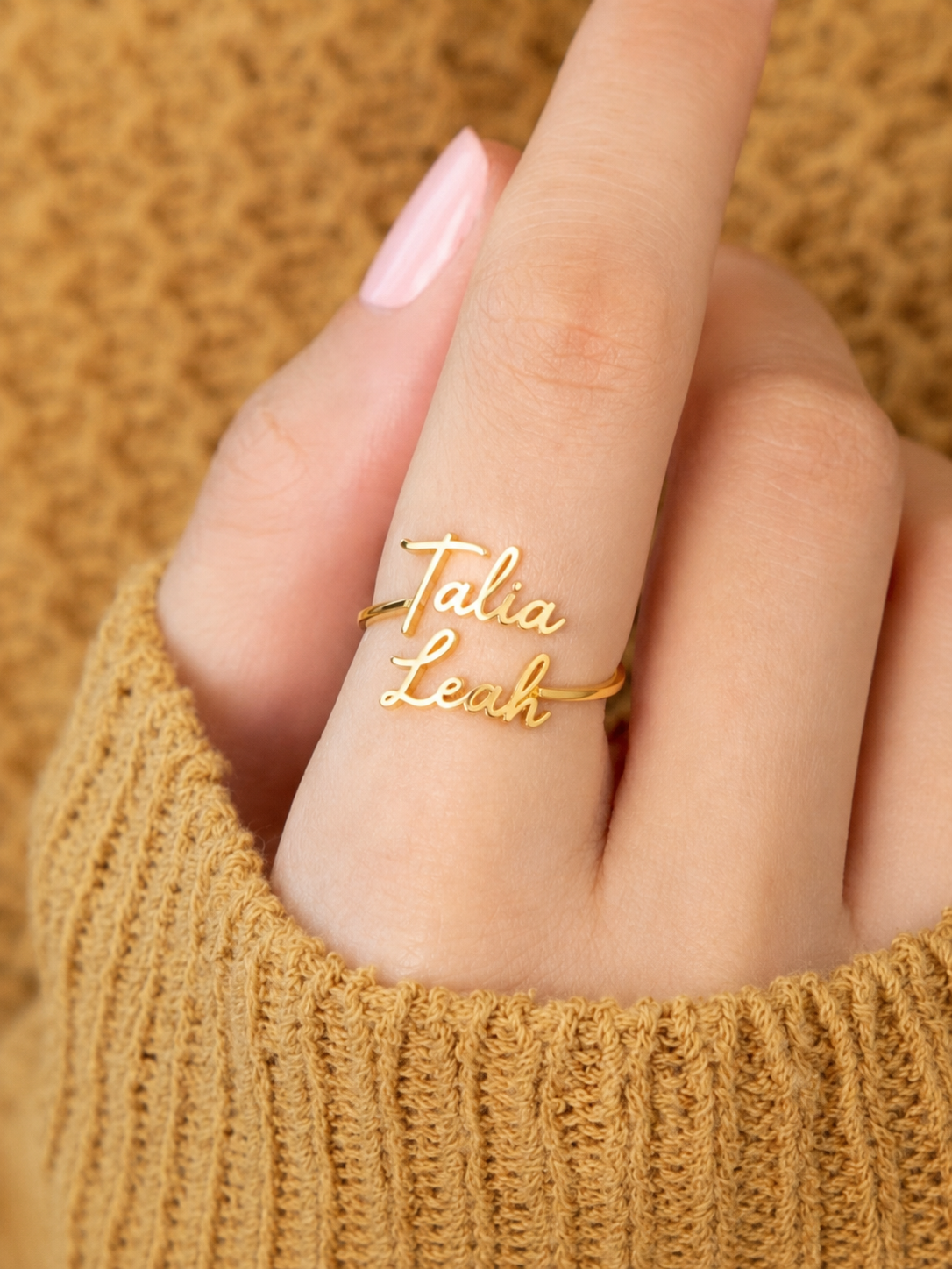 Whisper Script Name Ring