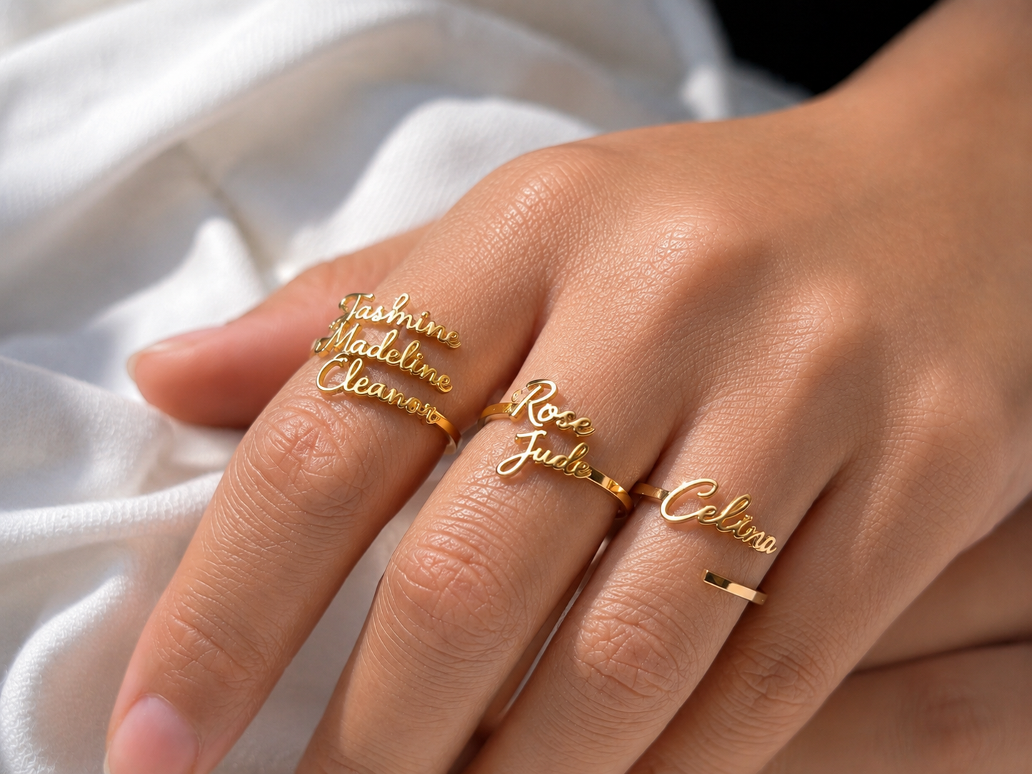 Whisper Script Name Ring
