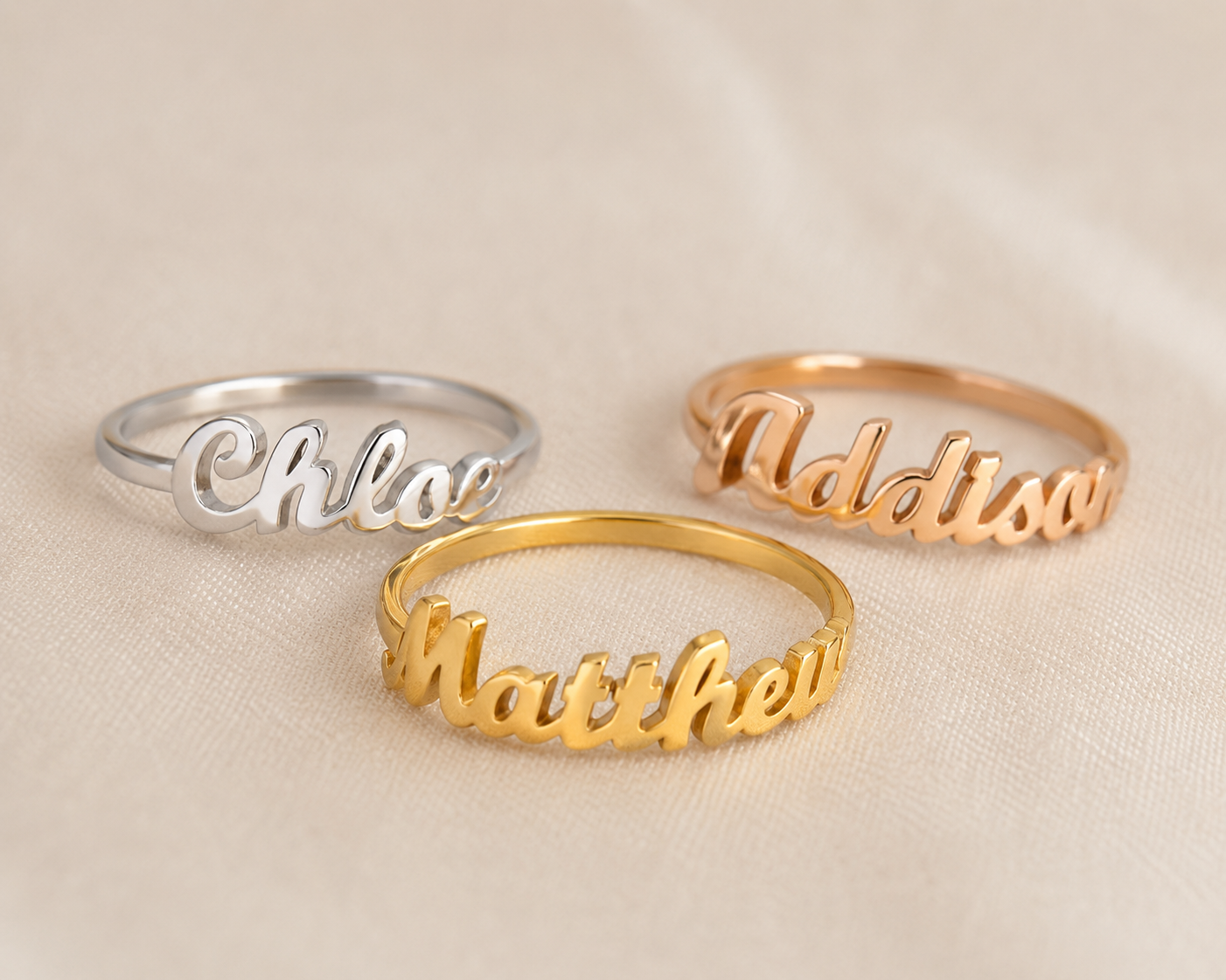 Whisper Script Name Ring